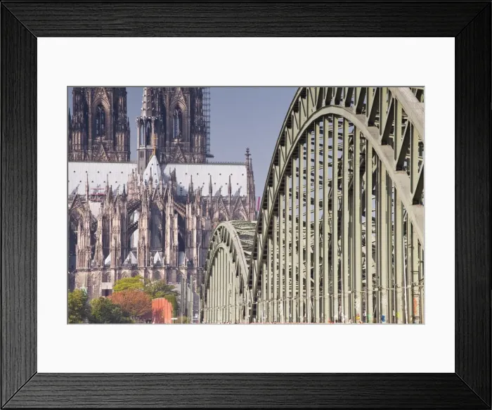 Framed Print : Cologne Cathedral (Dom) and bridge across the River Rhine, Cologne, North Rhine-Westphalia, Germany, Europe Framed Print : Cologne Cathedral (Dom) and bridge across the River Rhine, Cologne, North Rhine-Westphalia, Germany, Europe
