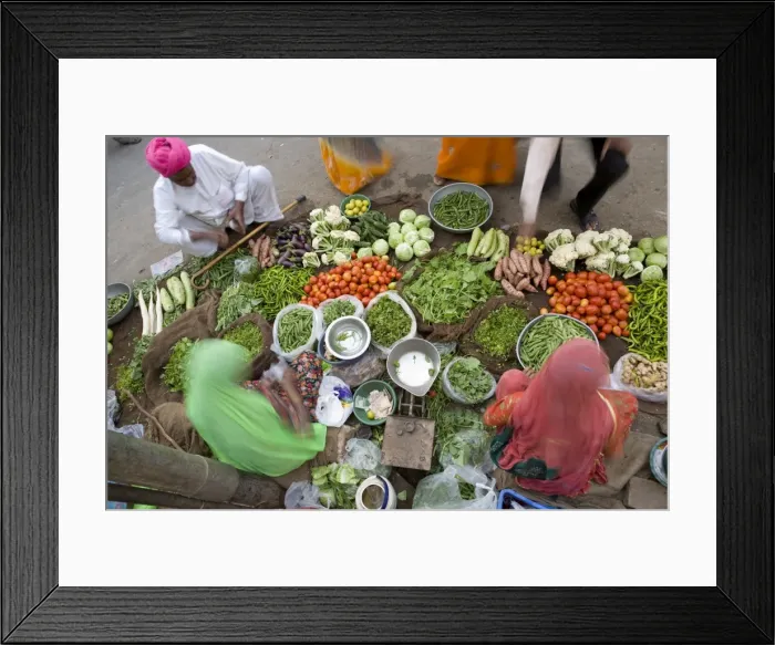 Framed Print : Vegetable Market, Jaisalmer, Western Rajasthan, India, Asia Framed Print : Vegetable Market, Jaisalmer, Western Rajasthan, India, Asia