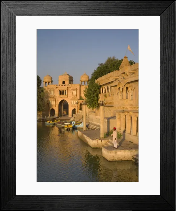 Framed Print : Gadi Sagar, Jaisalmer, Western Rajasthan, India, Asia Framed Print : Gadi Sagar, Jaisalmer, Western Rajasthan, India, Asia