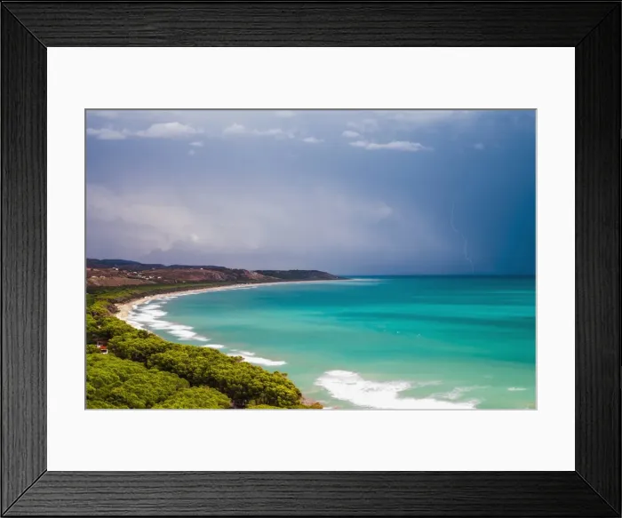 Framed Print : Thunder and lightning storm over Capo Bianco Beach and the Mediterranean Sea in the Province of Agrigento, Sicily, Italy, Europe Framed Print : Thunder and lightning storm over Capo Bianco Beach and the Mediterranean Sea in the Province of Agrigento, Sicily, Italy, Europe