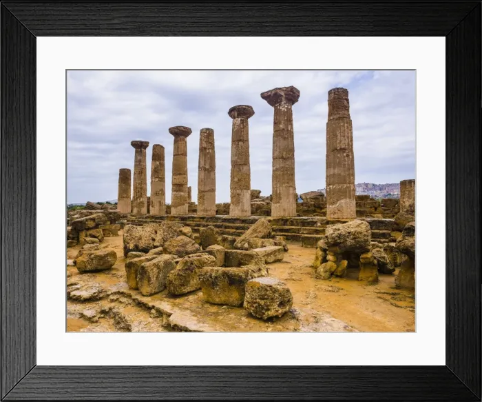 Framed Print : Temple of Hercules (Tempio di Ercole), Valley of the Temples (Valle dei Templi), Agrigento, UNESCO World Heritage Site, Sicily, Italy, Europe Framed Print : Temple of Hercules (Tempio di Ercole), Valley of the Temples (Valle dei Templi), Agrigento, UNESCO World Heritage Site, Sicily, Italy, Europe