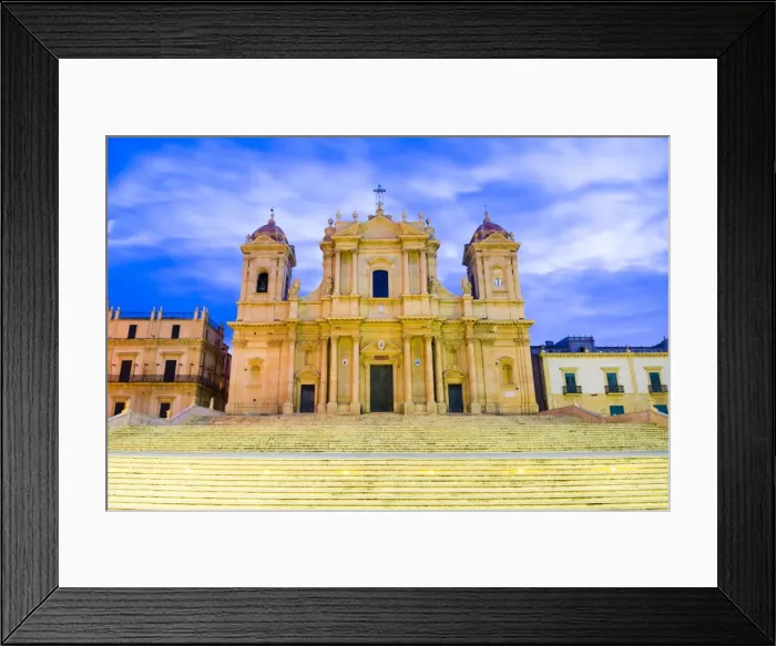 Framed Print : Baroque St. Nicholas Cathedral (Noto Cathedral), Noto, Val di Noto, UNESCO World Heritage Site, Sicily, Italy, Europe Framed Print : Baroque St. Nicholas Cathedral (Noto Cathedral), Noto, Val di Noto, UNESCO World Heritage Site, Sicily, Italy, Europe
