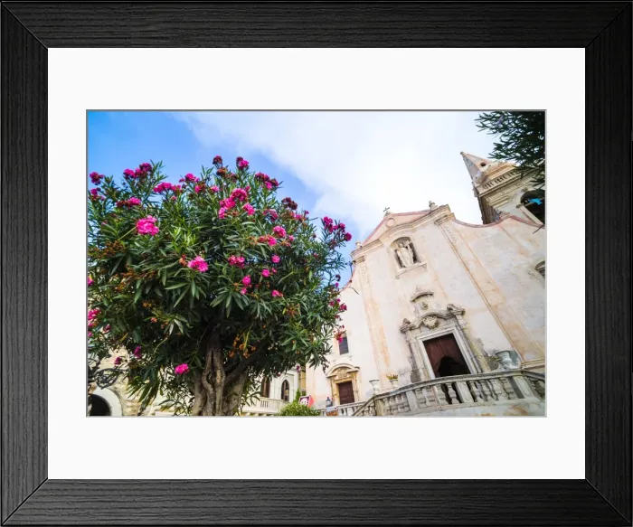 Framed Print : Church of St. Joseph at Piazza IX Aprile, Taormina, Sicily, Italy, Europe Framed Print : Church of St. Joseph at Piazza IX Aprile, Taormina, Sicily, Italy, Europe