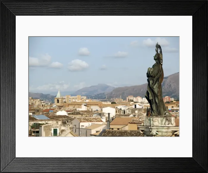 Framed Print : View of the city of Palermo, Sicily, Italy, Europe Framed Print : View of the city of Palermo, Sicily, Italy, Europe