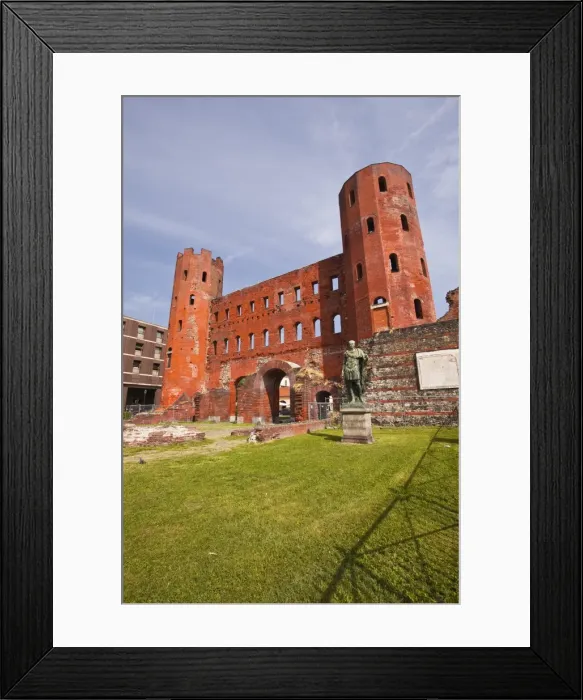 Framed Print : The old roman gate of Porta Palatina, Turin, Piedmont, Italy, Europe Framed Print : The old roman gate of Porta Palatina, Turin, Piedmont, Italy, Europe