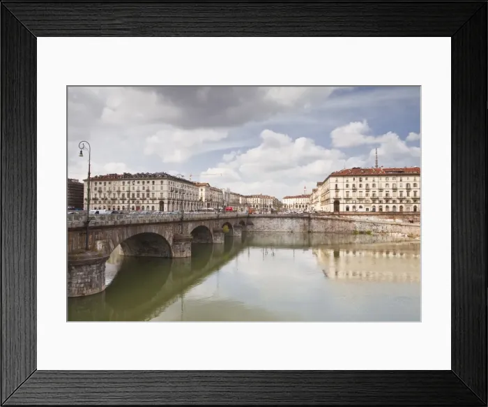 Framed Print : Piazza Vittorio Veneto and the river Po, Turin, Piedmont, Italy, Europe Framed Print : Piazza Vittorio Veneto and the river Po, Turin, Piedmont, Italy, Europe