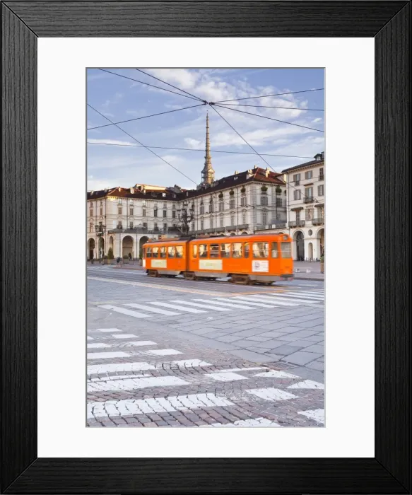 Framed Print : A tram passes through Piazza Vittorio Veneto, Turin, Piedmont, Italy, Europe Framed Print : A tram passes through Piazza Vittorio Veneto, Turin, Piedmont, Italy, Europe
