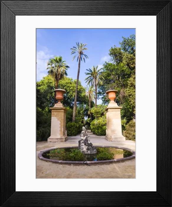 Framed Print : Palermo Botanical Gardens (Orto Botanico), Palermo, Sicily, Italy, Europe