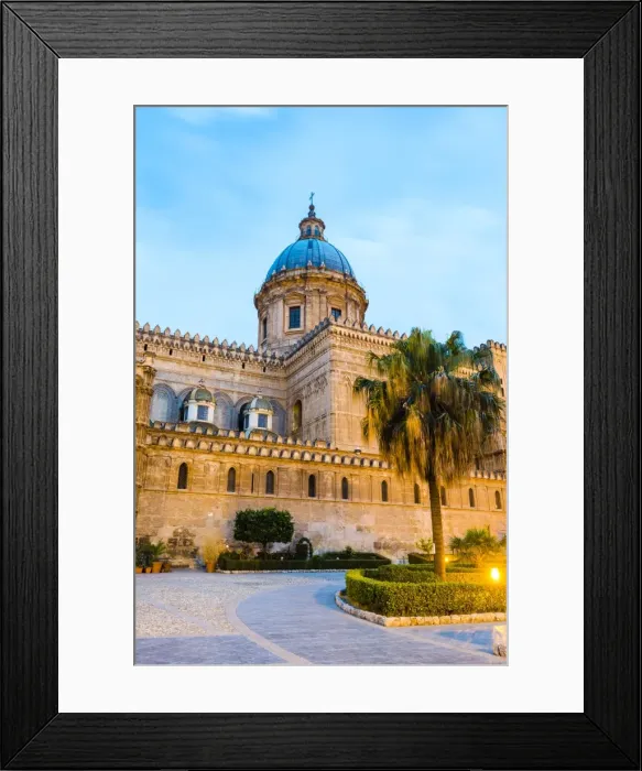 Framed Print : Duomo di Palermo (Palermo Cathedral) at night, Palermo, Sicily, Italy, Europe Framed Print : Duomo di Palermo (Palermo Cathedral) at night, Palermo, Sicily, Italy, Europe