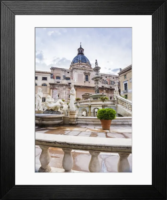 Framed Print : Pretoria Fountain (Fontana Pretoria) in Piazza Pretoria (Pretoria Square), Palermo, Sicily, Italy, Europe Framed Print : Pretoria Fountain (Fontana Pretoria) in Piazza Pretoria (Pretoria Square), Palermo, Sicily, Italy, Europe