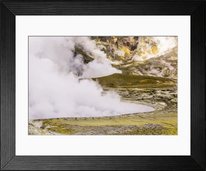 Framed Print : The caldera floor of an active andesite stratovolcano on White Island, North Island, New Zealand, Pacific Framed Print : The caldera floor of an active andesite stratovolcano on White Island, North Island, New Zealand, Pacific