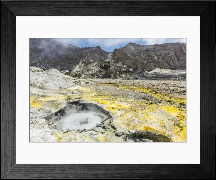 Framed Print : An active andesite stratovolcano on White Island, off the east side of North Island, New Zealand, Pacific Framed Print : An active andesite stratovolcano on White Island, off the east side of North Island, New Zealand, Pacific
