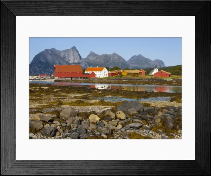 Framed Print : The old trading centre of Kjerringoy, Nordland, Norway, Scandinavia, Europe Framed Print : The old trading centre of Kjerringoy, Nordland, Norway, Scandinavia, Europe