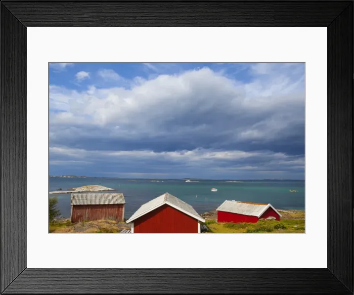 Framed Print : Fishing sheds, Kjerringoy, Nordland, Norway, Scandinavia, Europe Framed Print : Fishing sheds, Kjerringoy, Nordland, Norway, Scandinavia, Europe