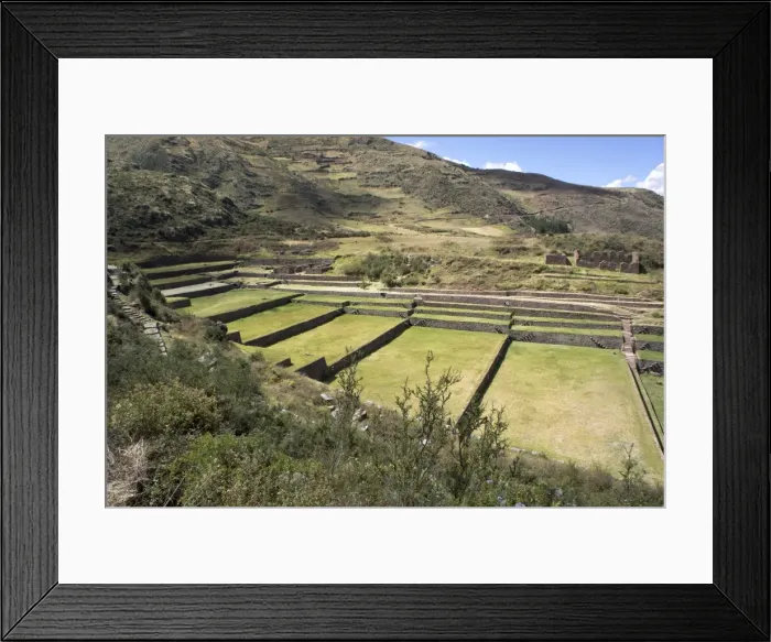 Framed Print : Inca terracing, Tipon, the Sacred Valley, Peru, South America Framed Print : Inca terracing, Tipon, the Sacred Valley, Peru, South America