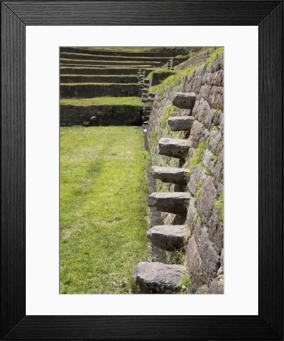 Framed Print : Inca stepping stones, Tipon, Peru, South America Framed Print : Inca stepping stones, Tipon, Peru, South America