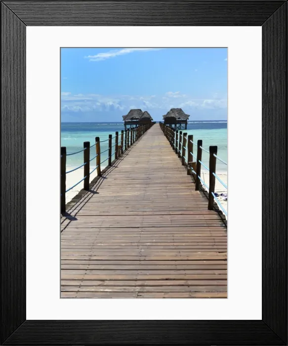 Framed Print : Hotel jetty, Bwejuu Beach, Zanzibar, Tanzania, Indian Ocean, East Africa, Africa Framed Print : Hotel jetty, Bwejuu Beach, Zanzibar, Tanzania, Indian Ocean, East Africa, Africa