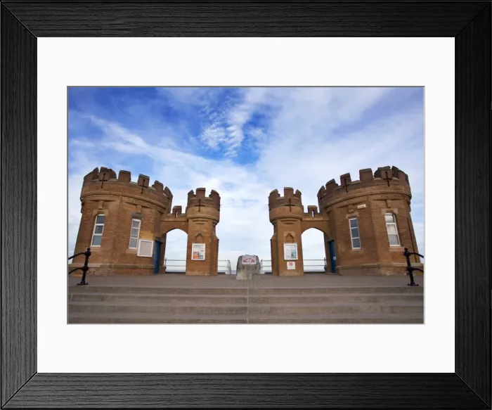 Framed Print : Old Pier Towers at Withernsea, East Riding of Yorkshire, Yorkshire, England, United Kingdom, Europe Framed Print : Old Pier Towers at Withernsea, East Riding of Yorkshire, Yorkshire, England, United Kingdom, Europe