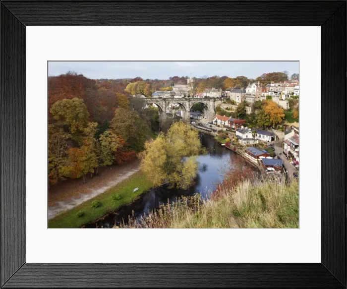 Framed Print : Viaduct and River Nidd at Knaresborough in autumn, North Yorkshire, Yorkshire, England, United Kingdom, Europe Framed Print : Viaduct and River Nidd at Knaresborough in autumn, North Yorkshire, Yorkshire, England, United Kingdom, Europe