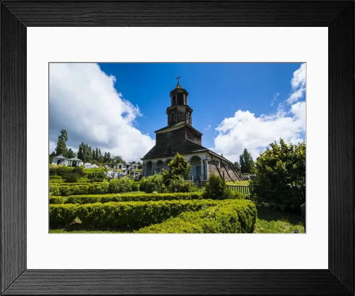 Framed Print : The wooden church of Nercon, UNESCO World Heritage Site, Chiloe, Chile, South America Framed Print : The wooden church of Nercon, UNESCO World Heritage Site, Chiloe, Chile, South America