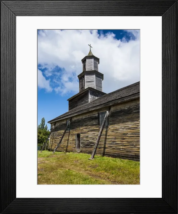 Framed Print : The wooden church of Nercon, UNESCO World Heritage Site, Chiloe, Chile, South America Framed Print : The wooden church of Nercon, UNESCO World Heritage Site, Chiloe, Chile, South America