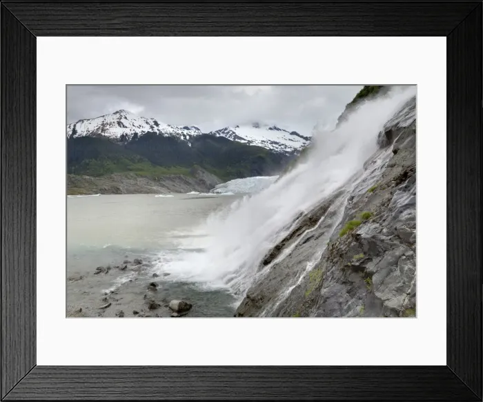 Framed Print : Nugget Falls at Mendenhall Glacier, Juneau, Alaska, United States of America, North America Framed Print : Nugget Falls at Mendenhall Glacier, Juneau, Alaska, United States of America, North America