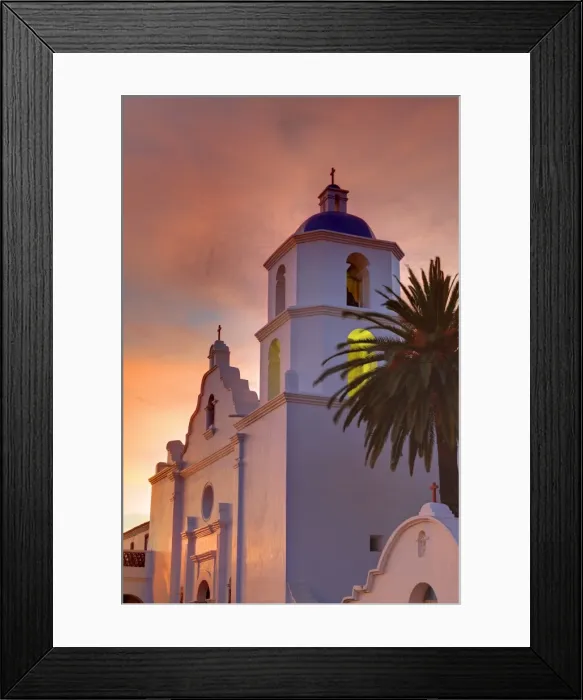 Framed Print : Mission San Luis Rey, Oceanside, California, United States of America, North America Framed Print : Mission San Luis Rey, Oceanside, California, United States of America, North America
