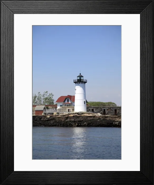 Framed Print : Portsmouth Harbor Lighthouse, Fort Point Light, Fort Constitution, New Castle, New Hampshire, New England, United States of America, North America Framed Print : Portsmouth Harbor Lighthouse, Fort Point Light, Fort Constitution, New Castle, New Hampshire, New England, United States of America, North America