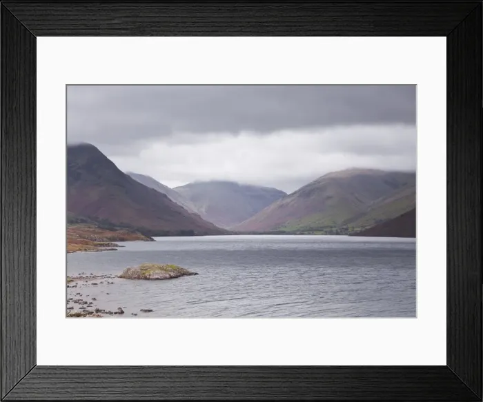 Framed Print : Low rain clouds surrunding the fells above Wast Water in the Lake District National Park, Cumbria, England, United Kingdom, Europe Framed Print : Low rain clouds surrunding the fells above Wast Water in the Lake District National Park, Cumbria, England, United Kingdom, Europe