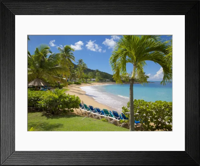 Framed Print : Hawksbill Bay and Beach, St. Johns, Antigua, Leeward Islands, West Indies, Caribbean, Central America Framed Print : Hawksbill Bay and Beach, St. Johns, Antigua, Leeward Islands, West Indies, Caribbean, Central America
