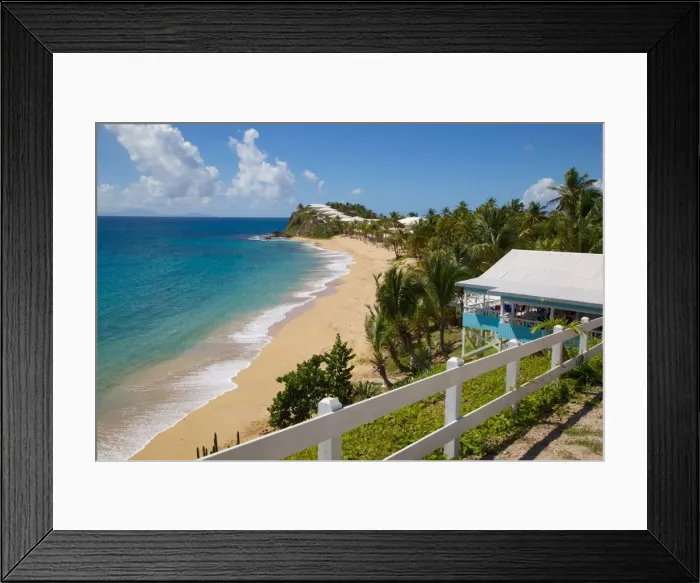 Framed Print : Grace Bay and Beach, St. Mary, Antigua, Leeward Islands, West Indies, Caribbean, Central America Framed Print : Grace Bay and Beach, St. Mary, Antigua, Leeward Islands, West Indies, Caribbean, Central America