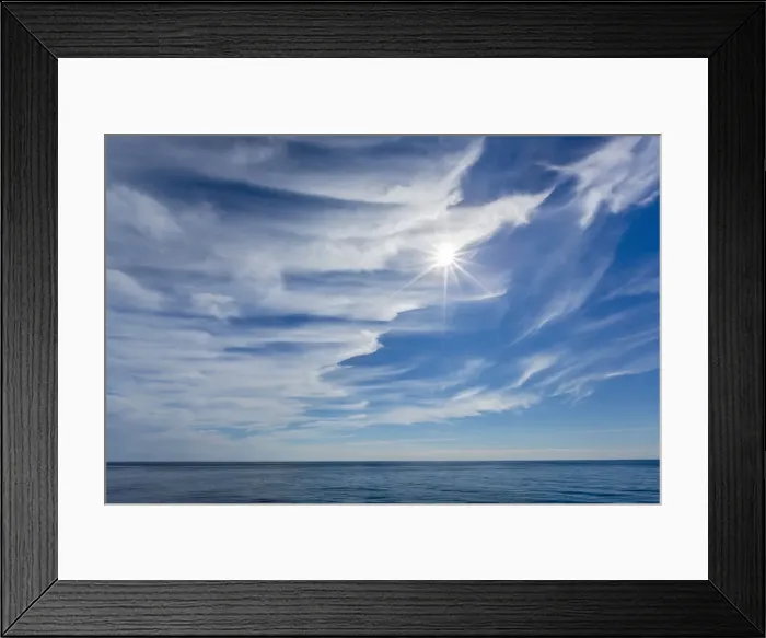 Framed Print : Sunburst in blue sky near the Cumberland Peninsula, Baffin Island, Nunavut, Canada, North America Framed Print : Sunburst in blue sky near the Cumberland Peninsula, Baffin Island, Nunavut, Canada, North America