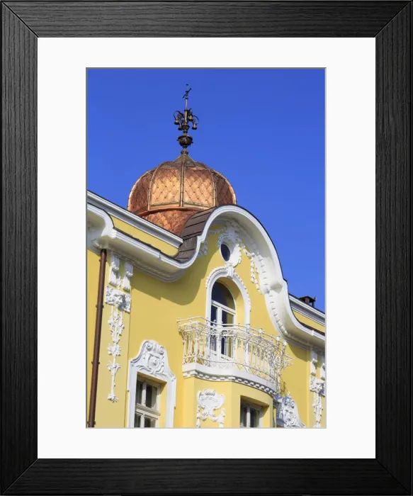 Framed Print : Ornate building in Burgas, Bulgaria, Europe Framed Print : Ornate building in Burgas, Bulgaria, Europe