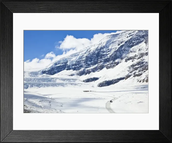 Framed Print : Brewsters Snocoach driving onto the Columbia Icefield, Athabasca Glacier in Jasper National Park, UNESCO World Heritage Site, Alberta Canadian Rockies, Canada, North America Framed Print : Brewsters Snocoach driving onto the Columbia Icefield, Athabasca Glacier in Jasper National Park, UNESCO World Heritage Site, Alberta Canadian Rockies, Canada, North America