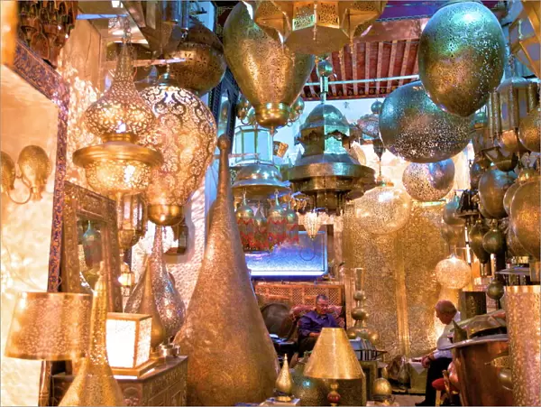 Brass Shop, Medina, Fez, Morocco, North Africa, Africa