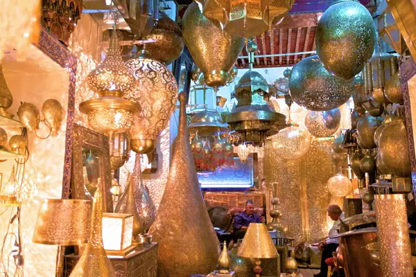Brass Shop, Medina, Fez, Morocco, North Africa, Africa