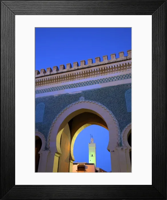 Framed Print : Bab Bou Jeloud, Fez, Morocco, North Africa, Africa Framed Print : Bab Bou Jeloud, Fez, Morocco, North Africa, Africa