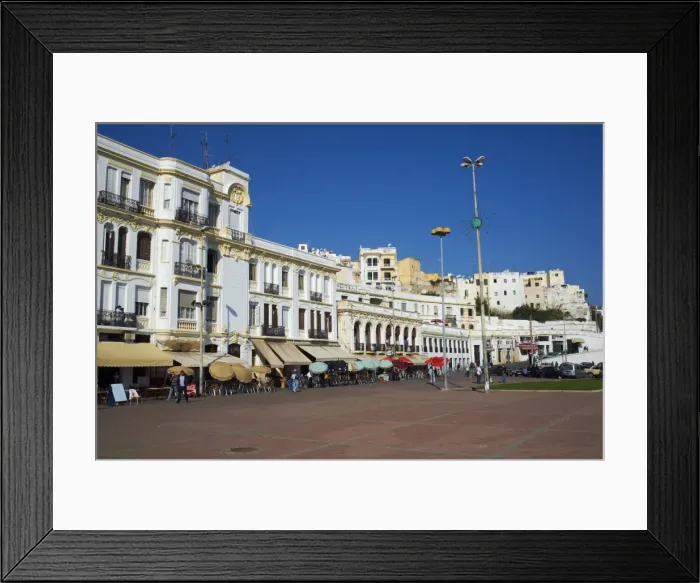 Framed Print : Espagne Street on the seafront, Tangier, Morocco, North Africa, Africa Framed Print : Espagne Street on the seafront, Tangier, Morocco, North Africa, Africa