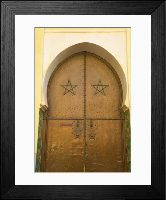 Framed Print : Door to Mosque, Medina, Meknes, Morocco, North Africa, Africa Framed Print : Door to Mosque, Medina, Meknes, Morocco, North Africa, Africa