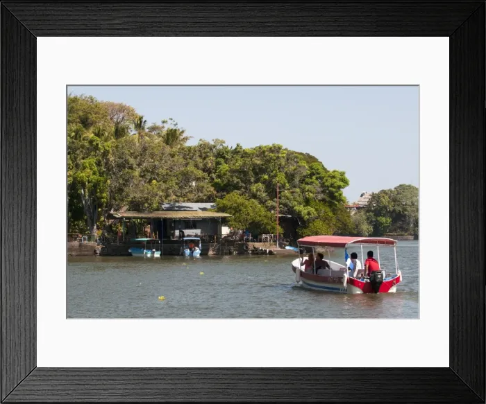 Framed Print : Tourist boat, Lake Nicaragua, Nicaragua, Central America Framed Print : Tourist boat, Lake Nicaragua, Nicaragua, Central America