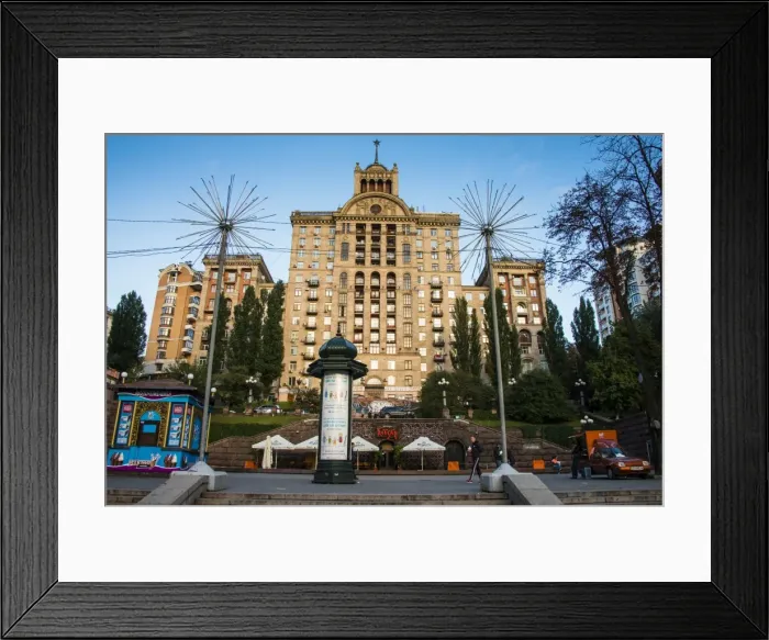 Framed Print : Stalinist architecture in the center of Kiev, Ukraine, Europe Framed Print : Stalinist architecture in the center of Kiev, Ukraine, Europe