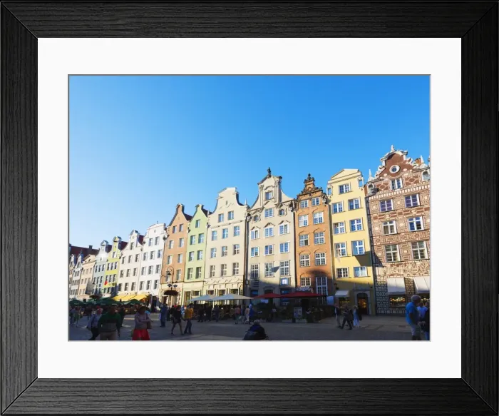 Framed Print : Old Town houses, Gdansk, Poland, Europe Framed Print : Old Town houses, Gdansk, Poland, Europe