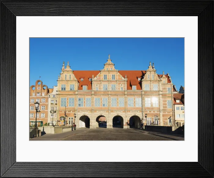 Framed Print : Green Gate, Gdansk, Poland, Europe Framed Print : Green Gate, Gdansk, Poland, Europe