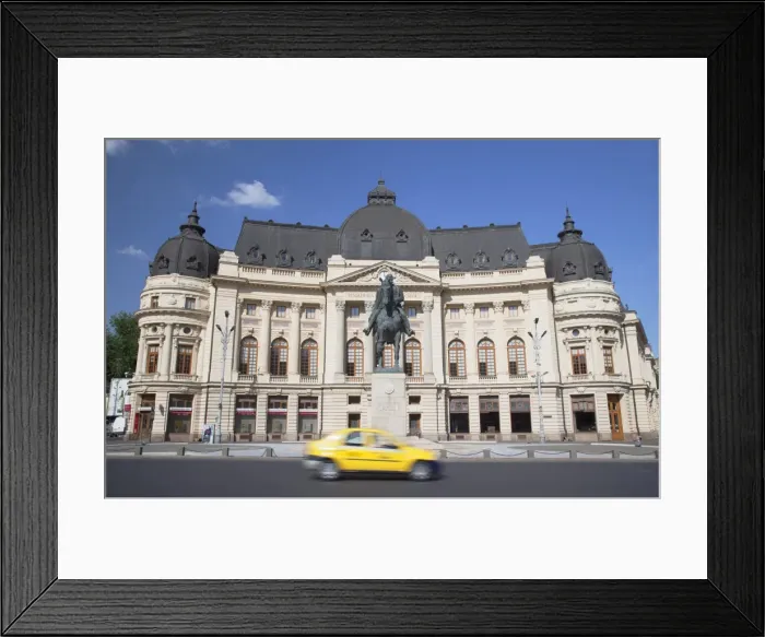Framed Print : Central University Library, Piata Revolutiei, Bucharest, Romania, Europe Framed Print : Central University Library, Piata Revolutiei, Bucharest, Romania, Europe