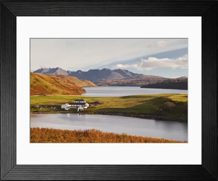 Framed Print : Loch Harport with the mountains of Glen Brittle behind, Highlands, Scotland, United Kingdom, Europe Framed Print : Loch Harport with the mountains of Glen Brittle behind, Highlands, Scotland, United Kingdom, Europe