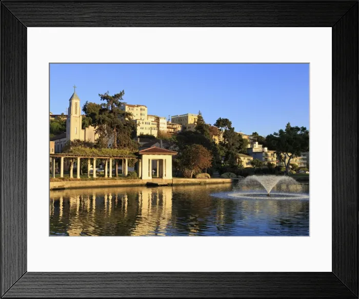 Framed Print : Our Lady of Lourdes Church on Lake Merritt, Oakland, California, United States of America, North America Framed Print : Our Lady of Lourdes Church on Lake Merritt, Oakland, California, United States of America, North America