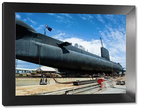 HMAS Ovens Submarine in the Western Australian Maritime Museum, Fremantle, Western Australia, Australia, Pacific
