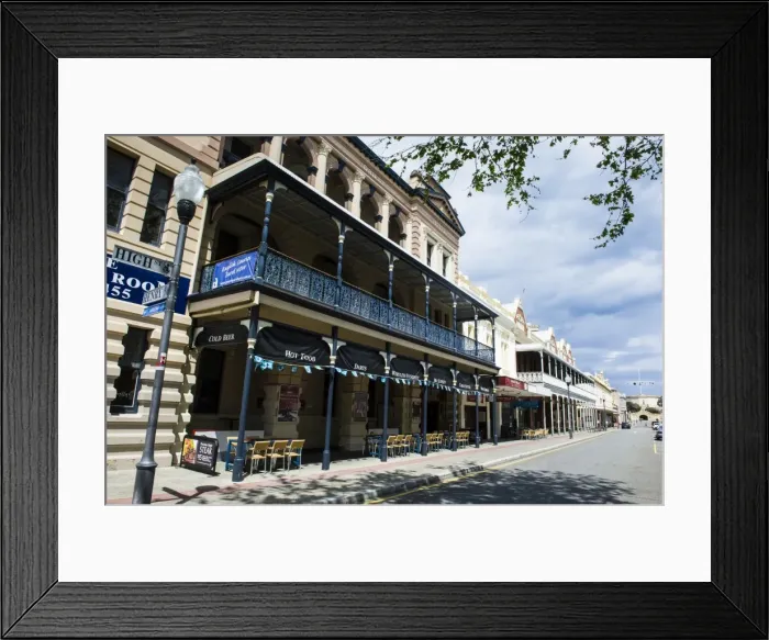 Framed Print : Colonial buildings in downtown Fremantle, Western Australia, Australia, Pacific