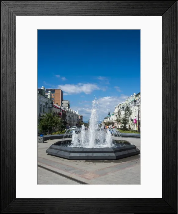Framed Print : Picturesque Admiral Fokin Street, Vladivostok, Russia, Eurasia Framed Print : Picturesque Admiral Fokin Street, Vladivostok, Russia, Eurasia