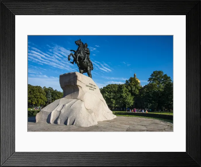 Framed Print : Bronze Horseman statue in St. Petersburg, Russia, Europe Framed Print : Bronze Horseman statue in St. Petersburg, Russia, Europe